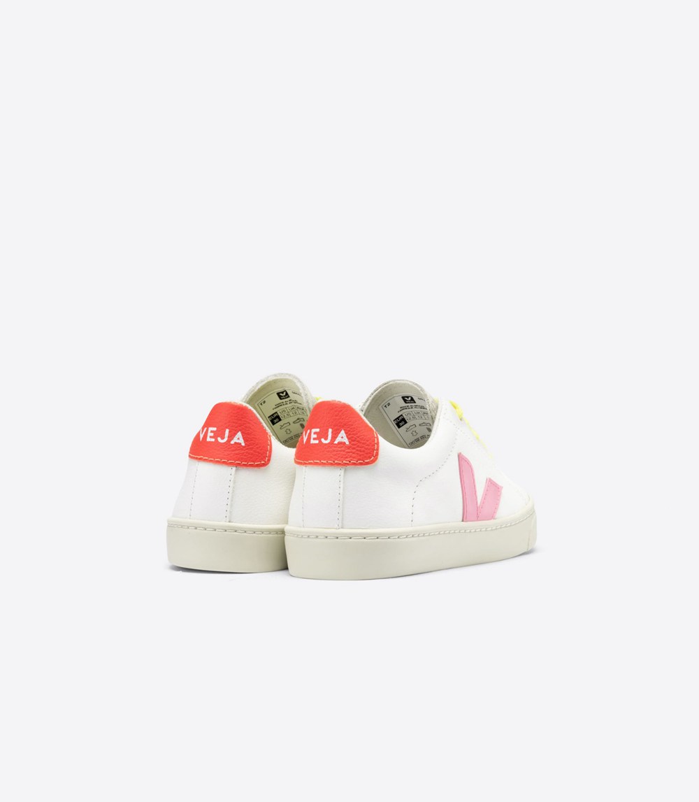 Veja Trainers Kids White - Esplar Lace Chromefree - UEVS-67432